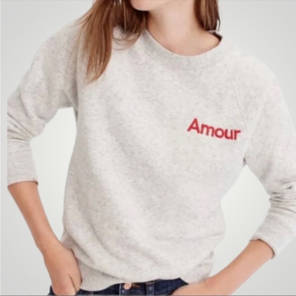 J.Crew 💯 Cotton Amour Love Sweatshirt XS
